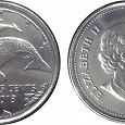Отдается в дар Монета квотер Канады, с гренландским китом.