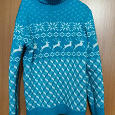 Отдается в дар Женский свитер голубой 44 размер