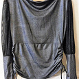 Отдается в дар Блуза комбинированная (черная с серым)