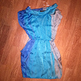 Отдается в дар Платье голубое, атласное.