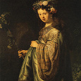 Отдается в дар Репродукция картины Рембрандт ван Рейн «Флора» (Cаския)
