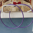 Отдается в дар Серьги-кольца фиолетовые для дерзких