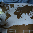 Отдается в дар Карта мира — скретч, для путешественников