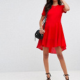 Отдается в дар Красное платье с удлиненной спинкой South размер 10 UK