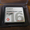 Отдается в дар Карта памяти Compact Flash 16 Мб
