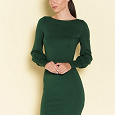 Отдается в дар зеленое трикотажное платье р. 48 рост около 160 см