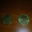 Отдается в дар Монетки 10 Евроцентов, разные, 2 штуки
