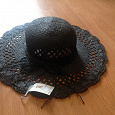 Отдается в дар черная соломенная шляпа