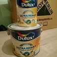 Отдается в дар Краска Dulux UltraResist Кухня и Ванная полуматовая голубая 3,5л