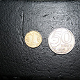 Отдается в дар Монетки Казахстана Тенге — 1 тенге и 50 тенге