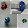 Отдается в дар Подвески Санлайт — Красный граненый, Синий граненый, Голубой и Зеленый (муранское стекло)