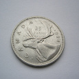 Отдается в дар Монета 25 центов Канада