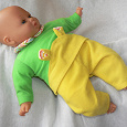 Отдается в дар Кукла — младенец в зеленой одежде.