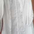 Отдается в дар Рубашка белая из льна. 46-48 раз.