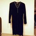 Отдается в дар Черное бархатное платье.