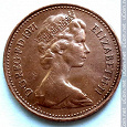 Отдается в дар Великобритания 1 новый пенни, 1971