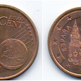 Отдается в дар Монета Испания 5 евро-центов (2008)