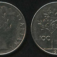 Отдается в дар 100 лир. 1978 и 1979 гг. Италия.