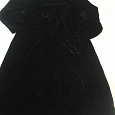 Отдается в дар Черное бархатное платье