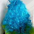 Отдается в дар Парик — голубые волосы
