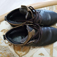 Отдается в дар Коричневые зимние мужские ботинки, 39 размер.