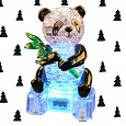 Отдается в дар 3D-пазл «панда с веткой»