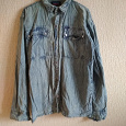 Отдается в дар Рубашка джинсовая мужская, р 52-54.