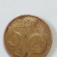 Отдается в дар Монета 5 центов евро кипр 2008 год.