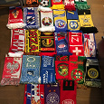 Отдается в дар Коллекция из 26 шарфов болельщиков