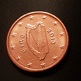 Отдается в дар Монета Один евро цент Ирландии