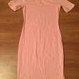 Отдается в дар Платье футболка б/у бледно розовая рост 173