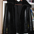 Отдается в дар Куртка-дублёнка женская зимняя кожзам 42-44 размер мех