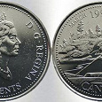 Отдается в дар Монета 25 центов Канада
