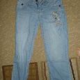 Отдается в дар джинсовые бриджи р-р 40-42