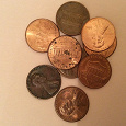 Отдается в дар Монеты 1 цент, США разные года