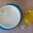 Отдается в дар Посуда для детей (тарелка и поильник)