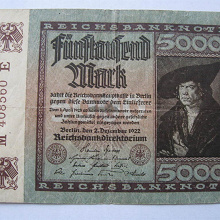 Отдается в дар Fünftausend Mark aus dem Jahr 1922.