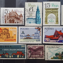 Отдается в дар 14 архитектурных марок Польши.