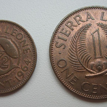 Отдается в дар Монеты Сьерра-Леоне