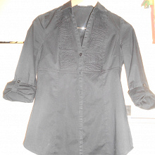 Отдается в дар черная блузка рубашка р.40-42