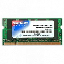 Отдается в дар Память SO-DIMM DDRII 1 Gb Patriot для ноутбука