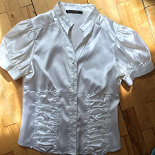 Отдается в дар Атласная блузка 44 размер