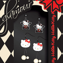 Отдается в дар сережки из журнала Hello kitti