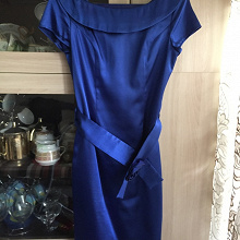 Отдается в дар Женское платье синее 42-44