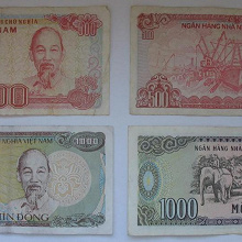 Отдается в дар Вьетнам. Банкноты
