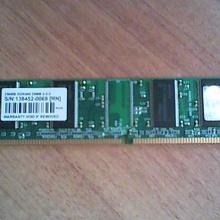 Отдается в дар Оперативная памятьTranscend DDR400 DIMM 3-3-3