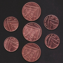 Отдается в дар современные монетки UK
