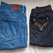 Отдается в дар джинсы и леггинсы на 42 размер