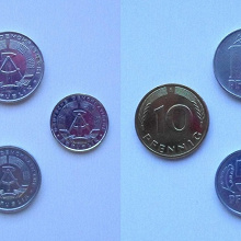Отдается в дар Четыре монеты Германии.