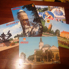 Отдается в дар открытки города Финляндии и лаковые миниатюры